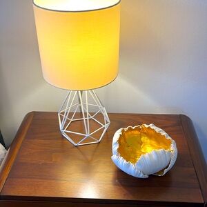 Alba Rose Porcelain Bowl - Cream Gold